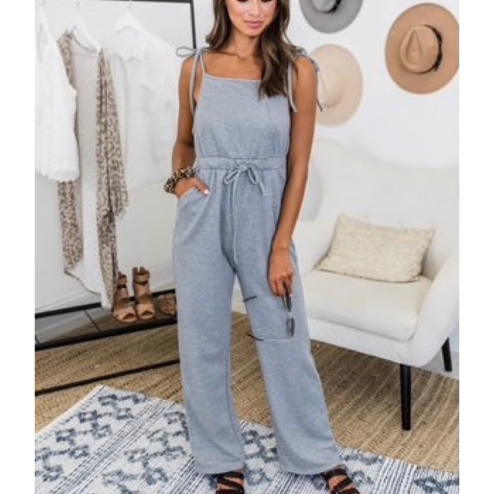 Cozy grey jumpsuit